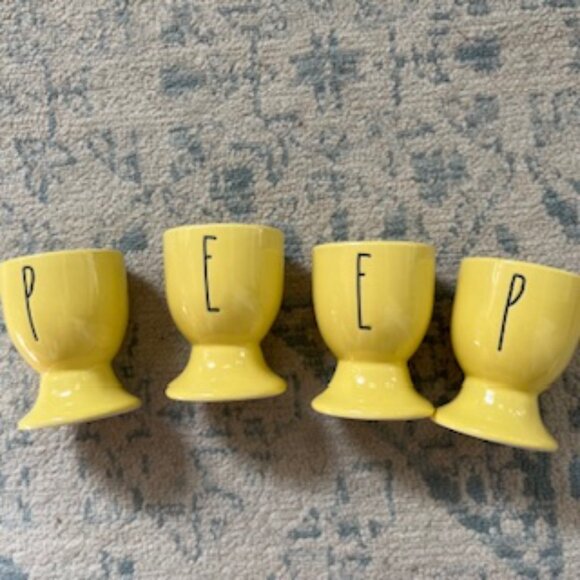 🧡3/15 Rae Dunn PEEP Cups with Speckled Eggs - Picture 5 of 7